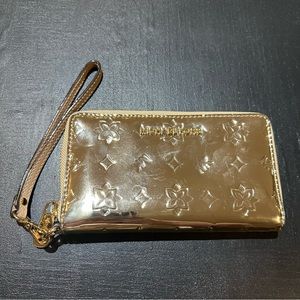 Michael Kors Gold Metallic Wristlet